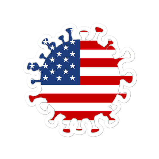 COVID USA stickers accessories
