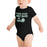 Combat Boots Dogtags baby bodysuit funny