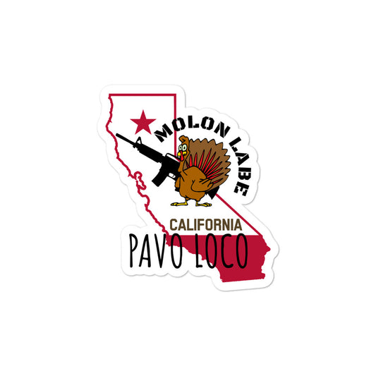 Crazy Turkey California Bubble-free stickers accessories
