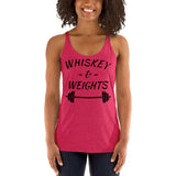 Whiskey Weights Women's Racerback Tank Funny