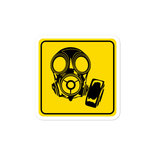 COVID Mask yellow stickers accessories