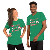 Naughty Nice Short-Sleeve Unisex T-Shirt funny seasonal