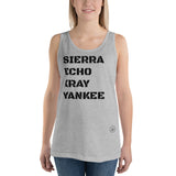 S.E.X.Y. Unisex Tank Top funny seasonal