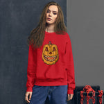 Angry Pumpkin Unisex Sweatshirt funny seasonal