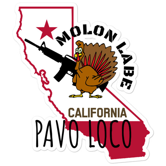 Crazy Turkey California Bubble-free stickers accessories