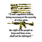 Camo Flag & Rifle stickers accessories