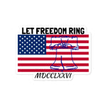 Freedom Ring Bubble-free stickers accessories