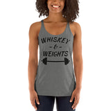 Whiskey Weights Women's Racerback Tank Funny