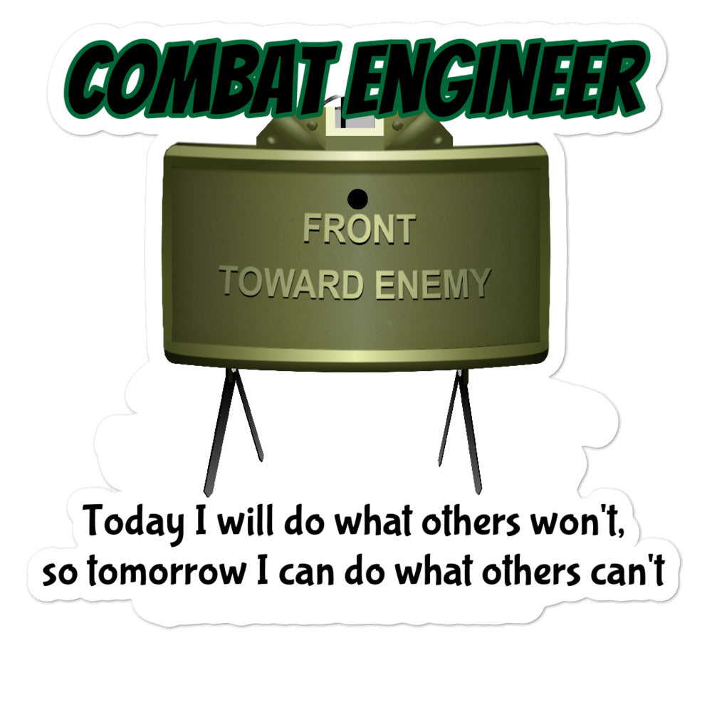 Claymore Combat Engineer Bubble-free stickers accessories