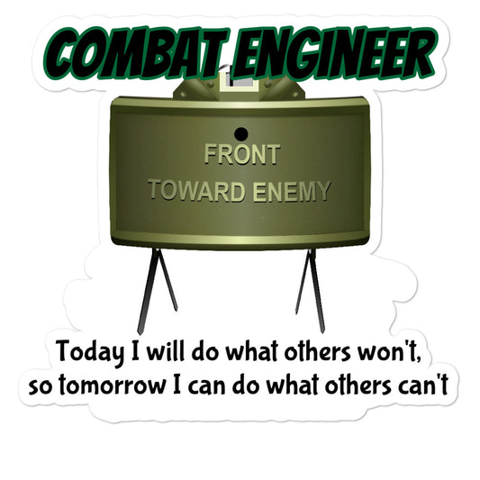 Claymore Combat Engineer Bubble-free stickers accessories