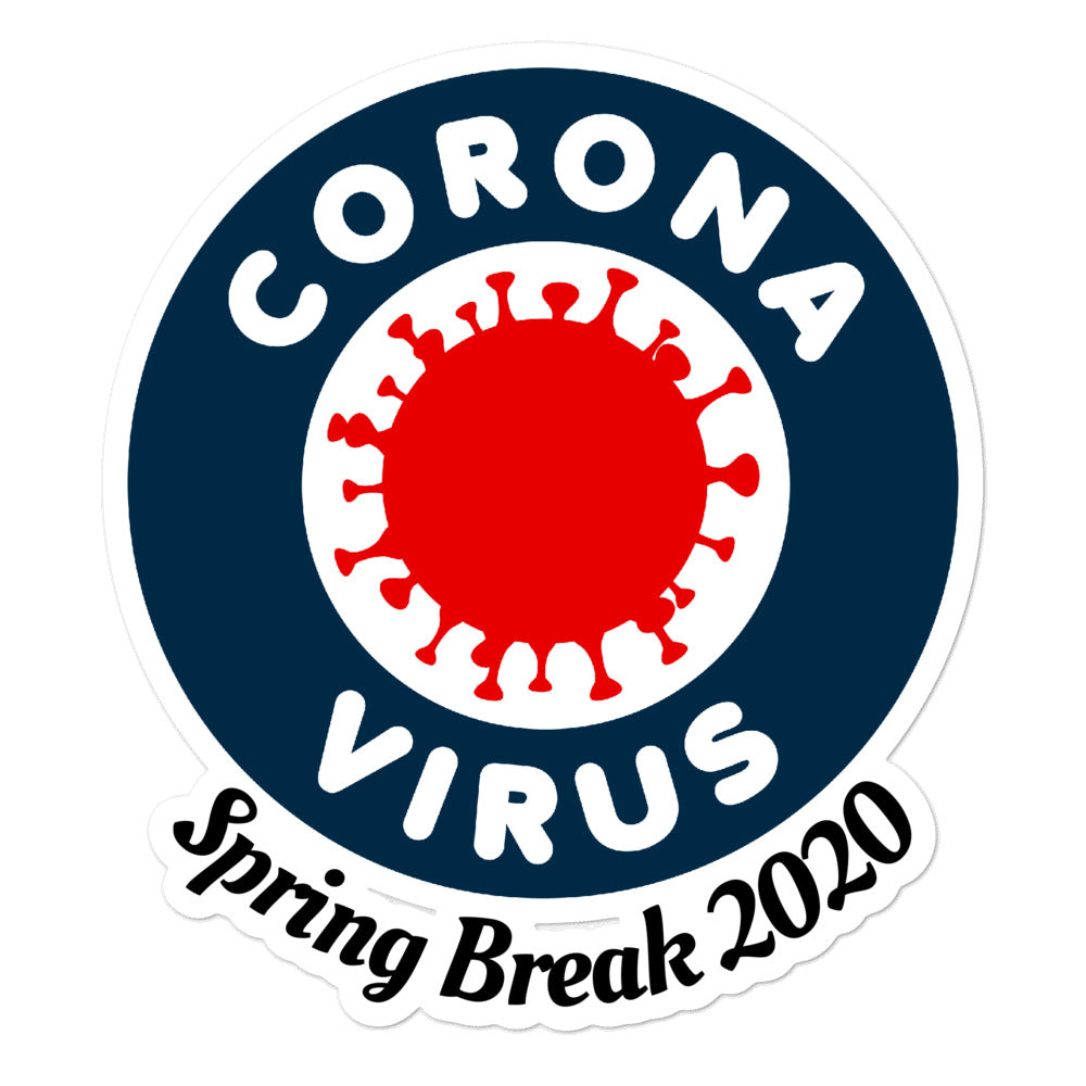Spring Break COVID Bubble-free stickers accessories