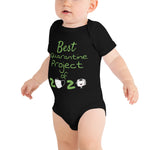 Quarantine Baby Bodysuit funny