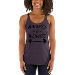 Whiskey Weights Women's Racerback Tank Funny