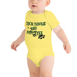 Thighs Puppy Eyes baby bodysuit funny