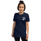 USMC Embroidered Short-Sleeve Unisex T-Shirt military