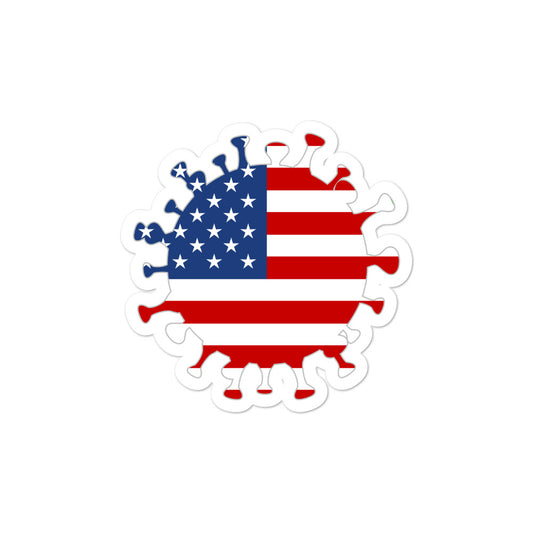 COVID USA stickers accessories