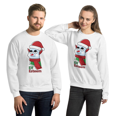 Elf Esteem Unisex Sweatshirt funny seasonal
