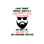 Grumpy Veteran Bubble-free stickers accessories