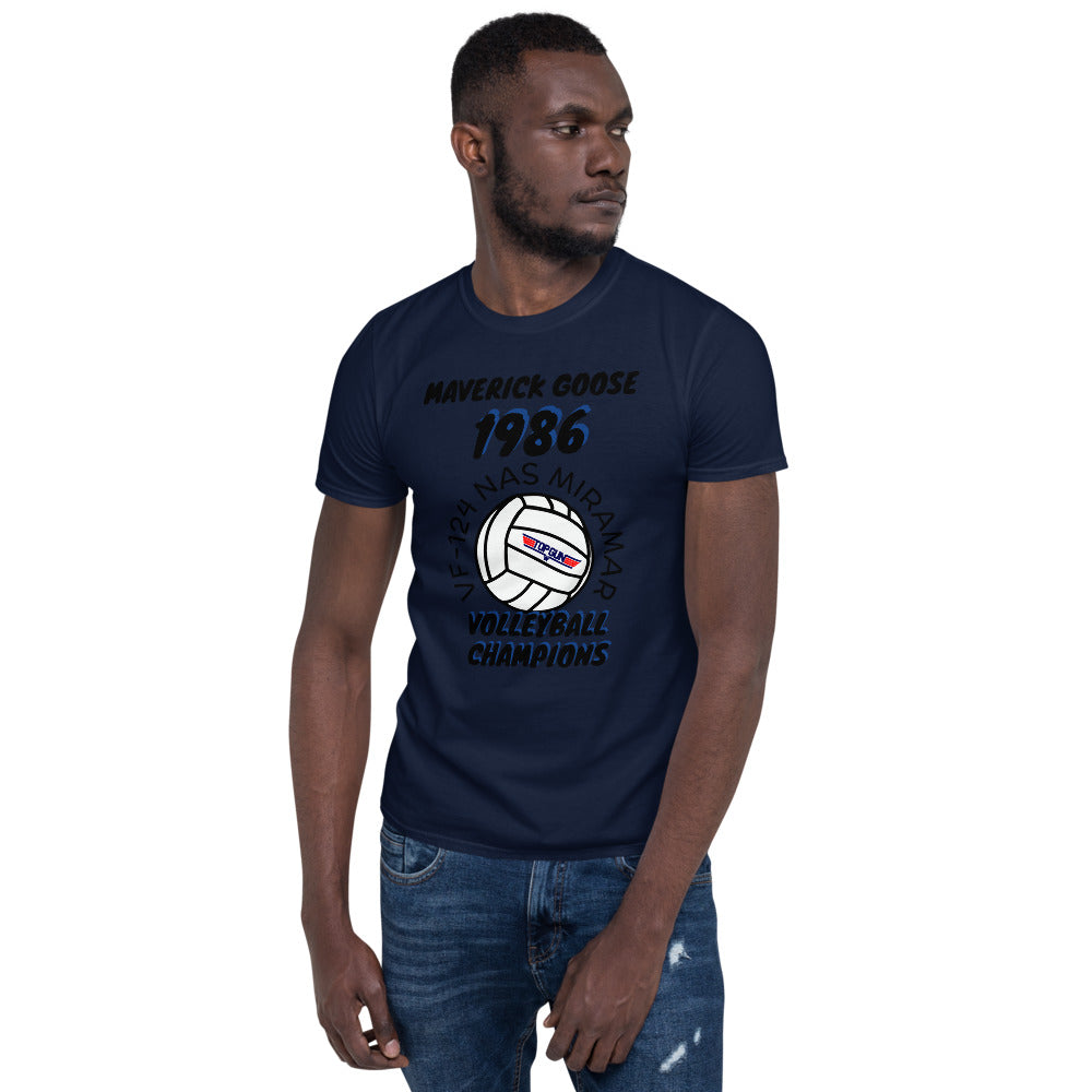 Volleyball Top Gun Short-Sleeve Unisex T-Shirt funny
