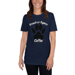 BorB Coffee Wolf Print Short-Sleeve Unisex T-Shirt