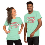 Naughty Nice Short-Sleeve Unisex T-Shirt funny seasonal