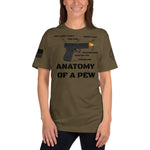 Anatomy of a Pew T-Shirt military funny