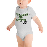 Thighs Puppy Eyes baby bodysuit funny