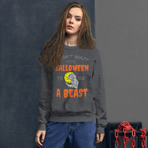 Halloween Beast Unisex Sweatshirt funny seasonal