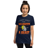 Halloween Beast Short-Sleeve Unisex T-Shirt funny seasonal