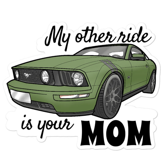 Mustang My Other Ride Bubble-free stickers accessories