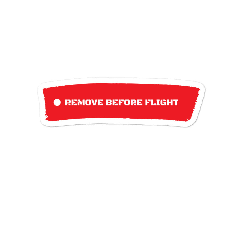 Remove Before Flight Bubble-free stickers accessories