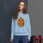 Angry Pumpkin Unisex Sweatshirt funny seasonal