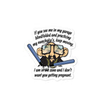 Nunchaku Pregnant stickers accessories