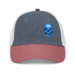BorB Blue Skull Pigment-dyed cap accessories