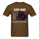 Need for Speed Top Gun T-Shirt funny - brown