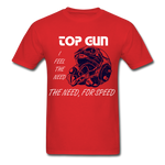 Need for Speed Top Gun T-Shirt funny - red