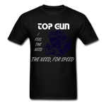 Need for Speed Top Gun T-Shirt funny - black