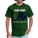 Need for Speed Top Gun T-Shirt funny - forest green