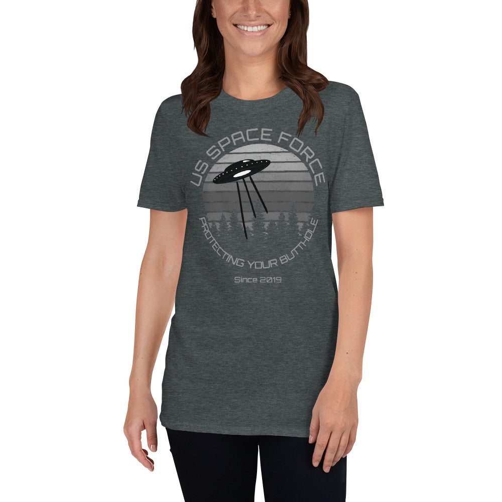 Space Force Butthole Short-Sleeve Unisex T-Shirt funny