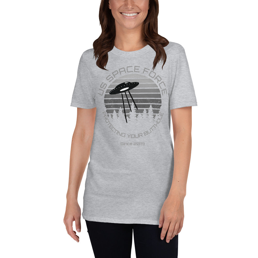 Space Force Butthole Short-Sleeve Unisex T-Shirt funny