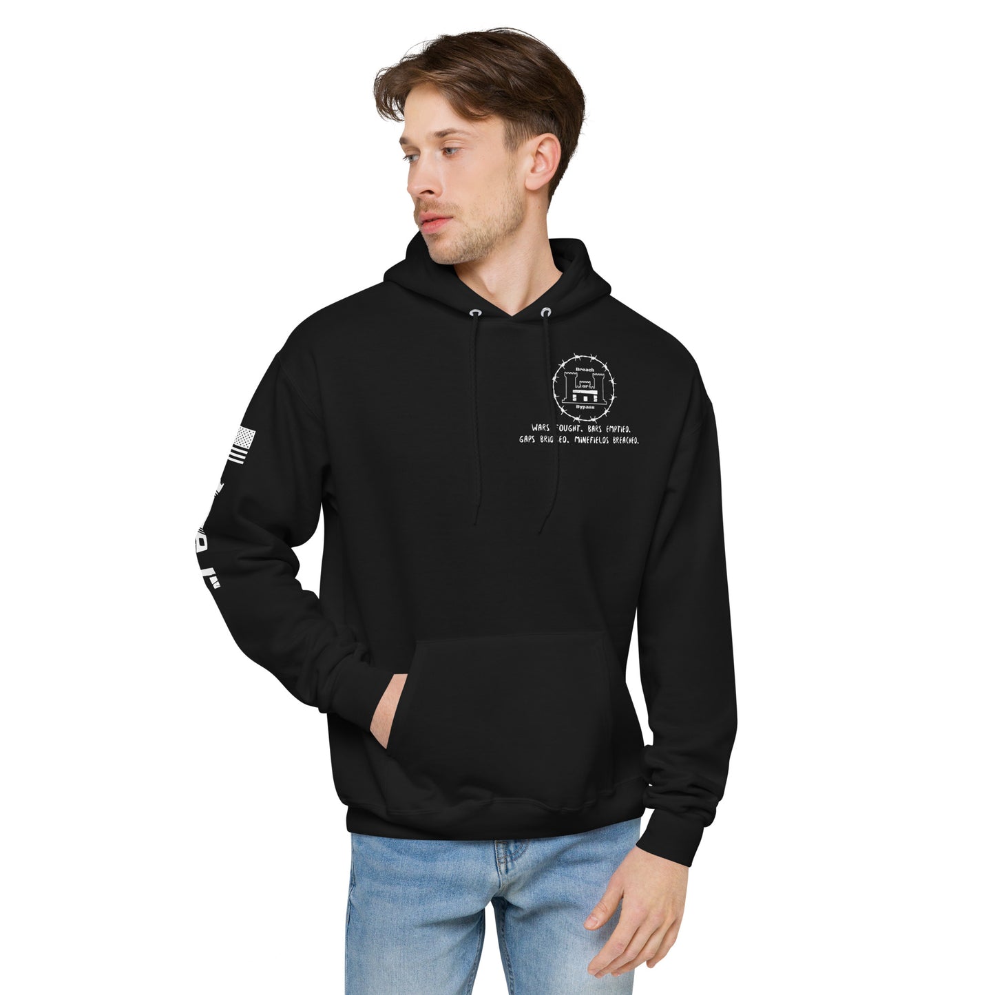 Engineer Hoodie Unisex fleece military