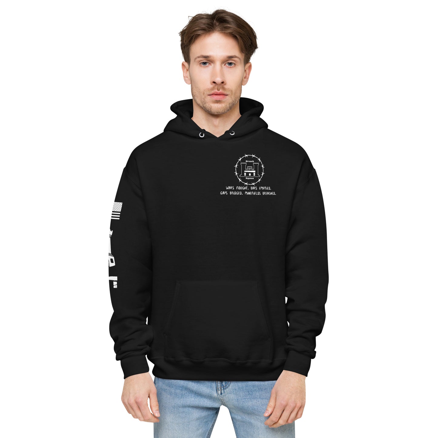 Engineer Hoodie Unisex fleece military