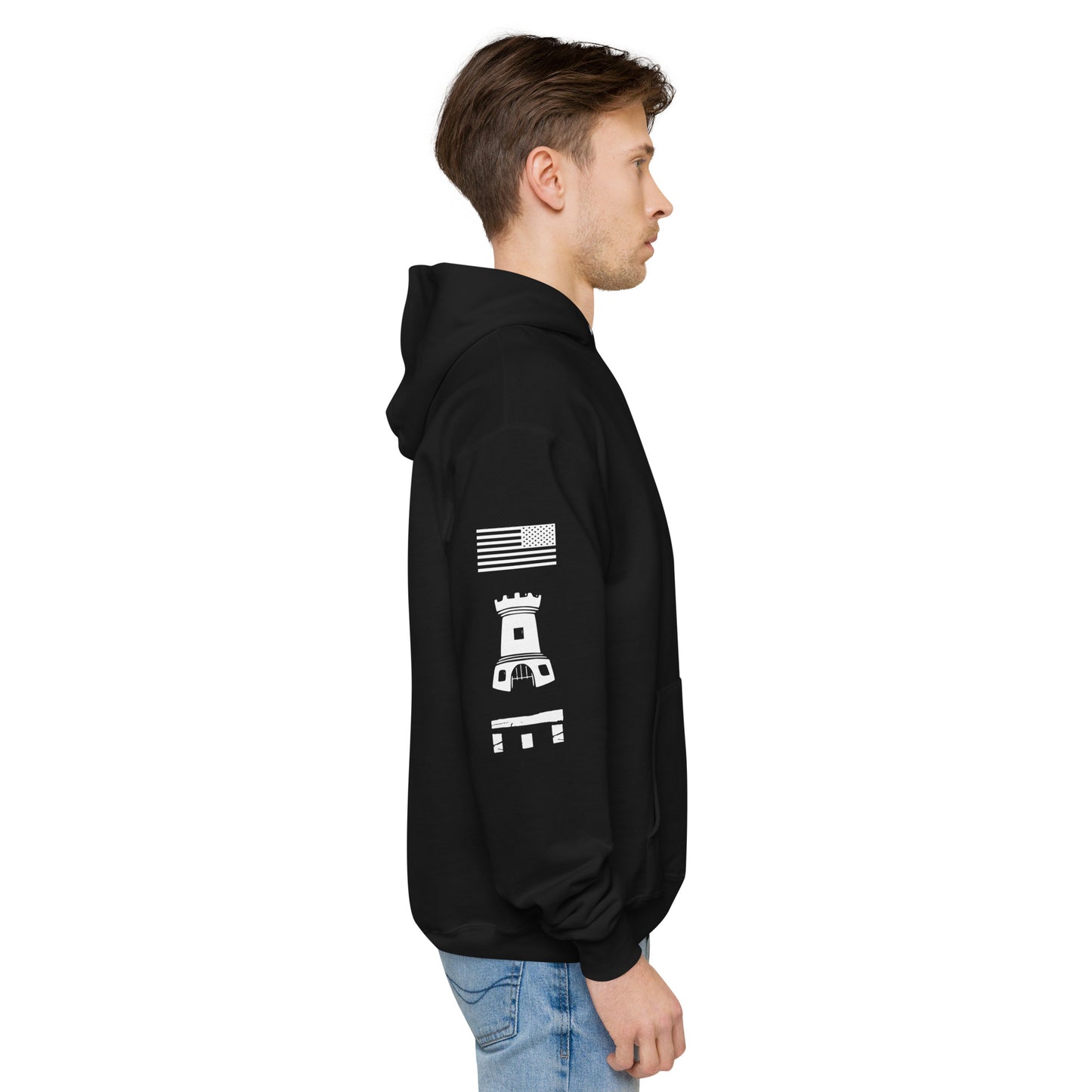 Engineer Hoodie Unisex fleece military