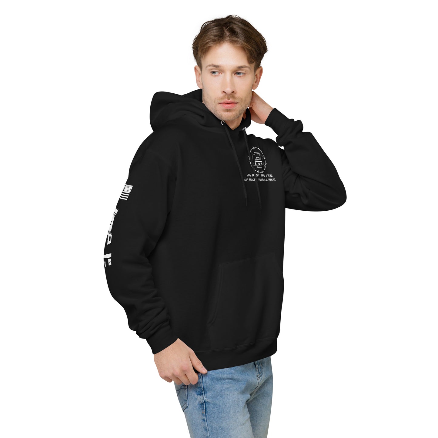 Engineer Hoodie Unisex fleece military
