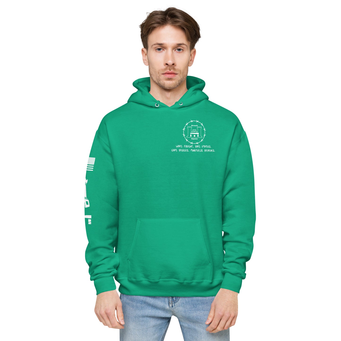 Engineer Hoodie Unisex fleece military