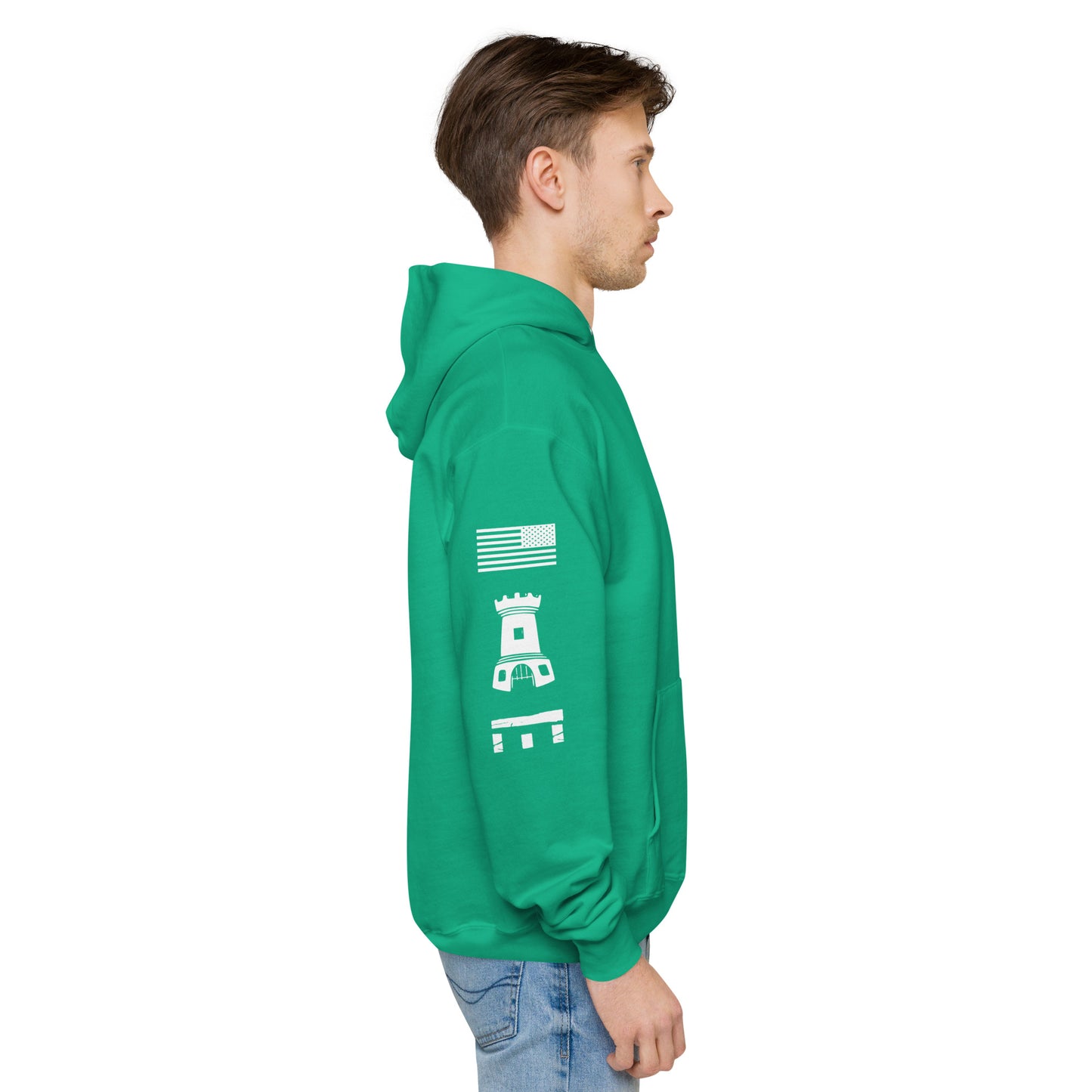 Engineer Hoodie Unisex fleece military