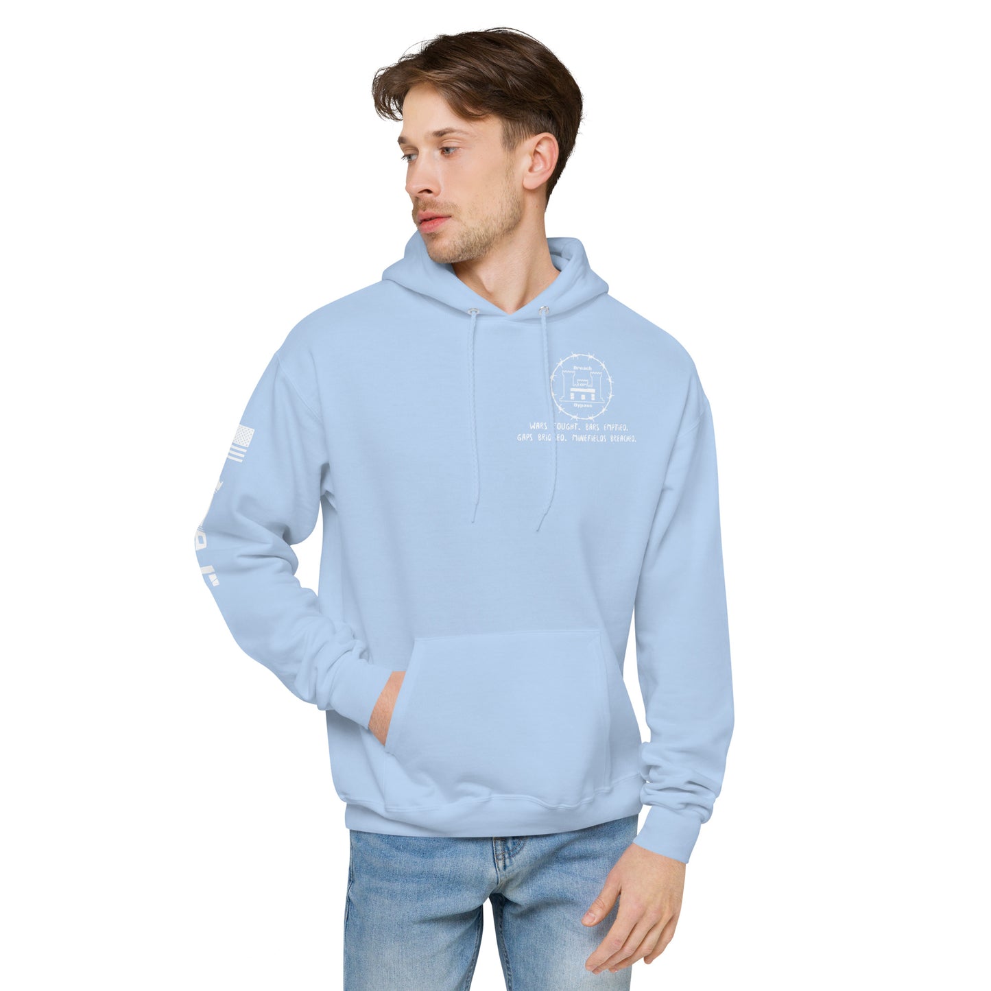 Engineer Hoodie Unisex fleece military