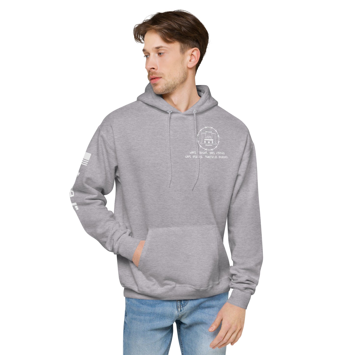 Engineer Hoodie Unisex fleece military