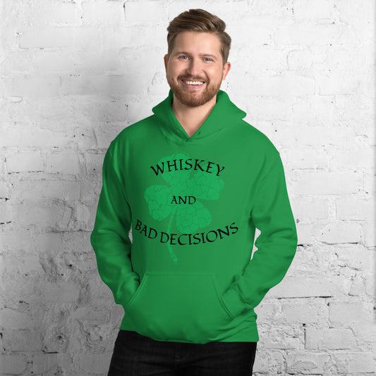 Whiskey Bad Decisions St Patty Unisex Hoodie seasonal