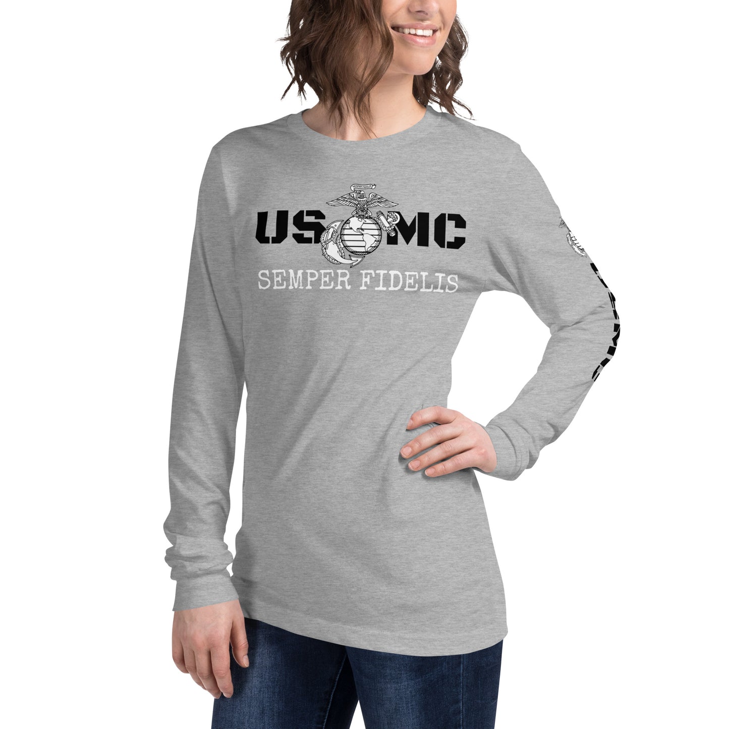 USMC Unisex Long Sleeve Tee military